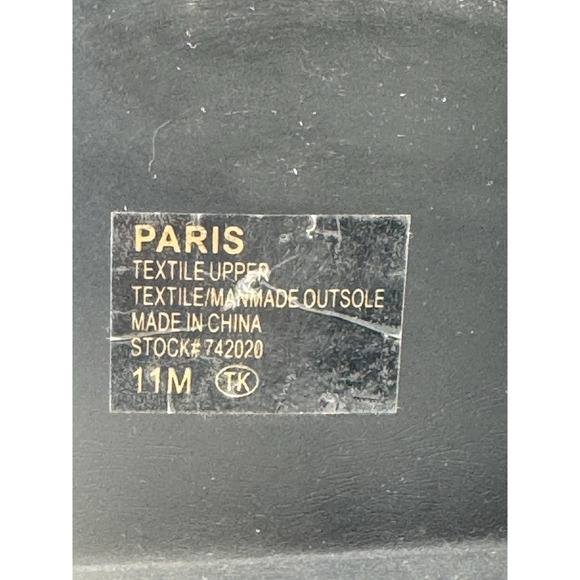 Jellypop Paris Women's Sz 11m Chunky Black Suede Platform Loafers Lug Sole - Picture 7 of 7